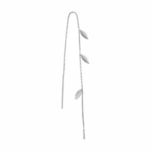 Store STINE A - Three Leaves Earring Piece - Silver