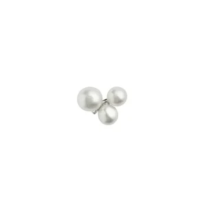 Cheap STINE A - Three Pearl Berries Earrings - Silver