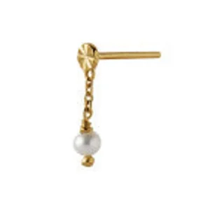 Outlet STINE A - Tres Petit Etoile Earring WPearl Gold