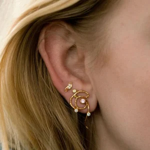 Discount STINE A - Twirly Candy Dots Earring - Gold