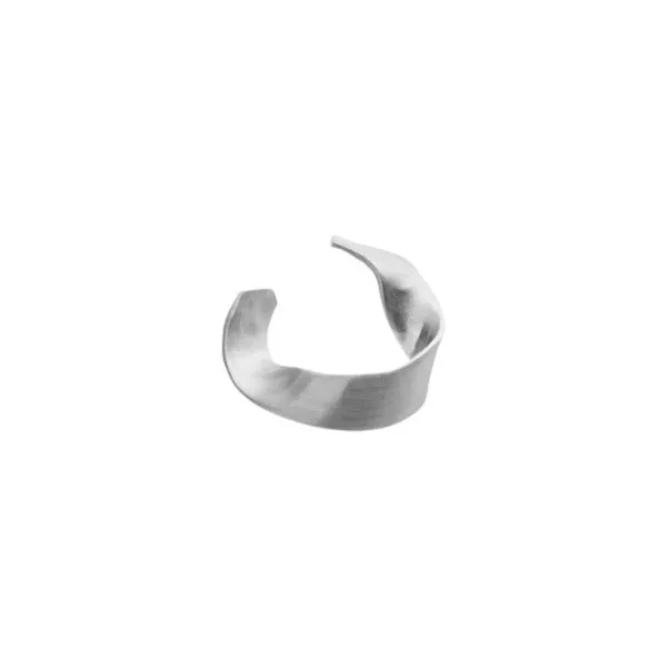 Online STINE A - Twisted Hammered Ear Cuff - Silver