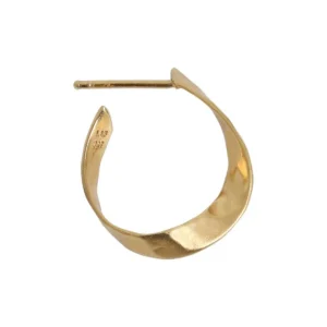 Store STINE A - Twisted Hammered Creol Earring - Right