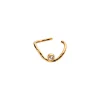 New STINE A - Wavy Ear Cuff Gold WStone