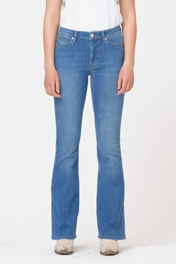 Best TOMORROW - Albert Flare Jeans Wash Florence - Denim Blue