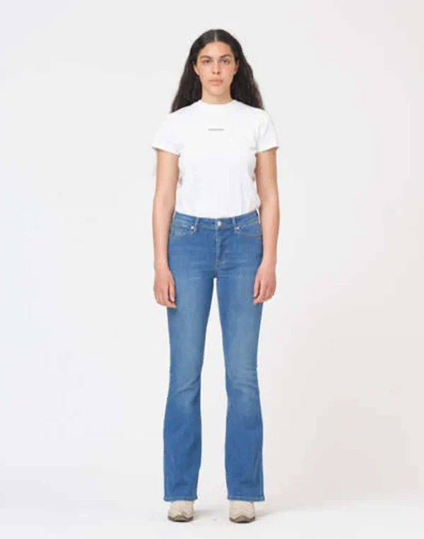 Best TOMORROW - Albert Flare Jeans Wash Florence - Denim Blue