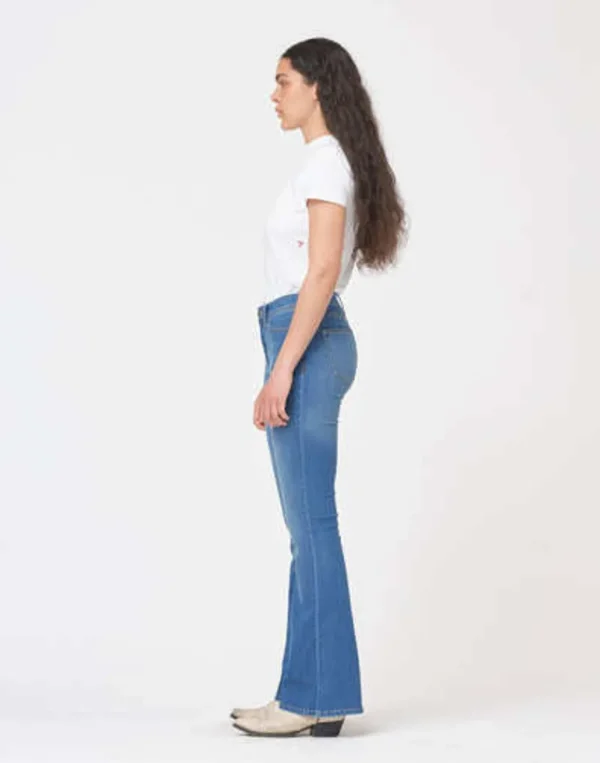 Best TOMORROW - Albert Flare Jeans Wash Florence - Denim Blue