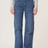 Discount TOMORROW - Brown Straight Jeans Prato - Denim Blue