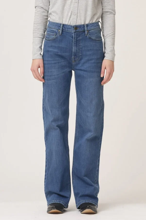 Discount TOMORROW - Brown Straight Jeans Prato - Denim Blue