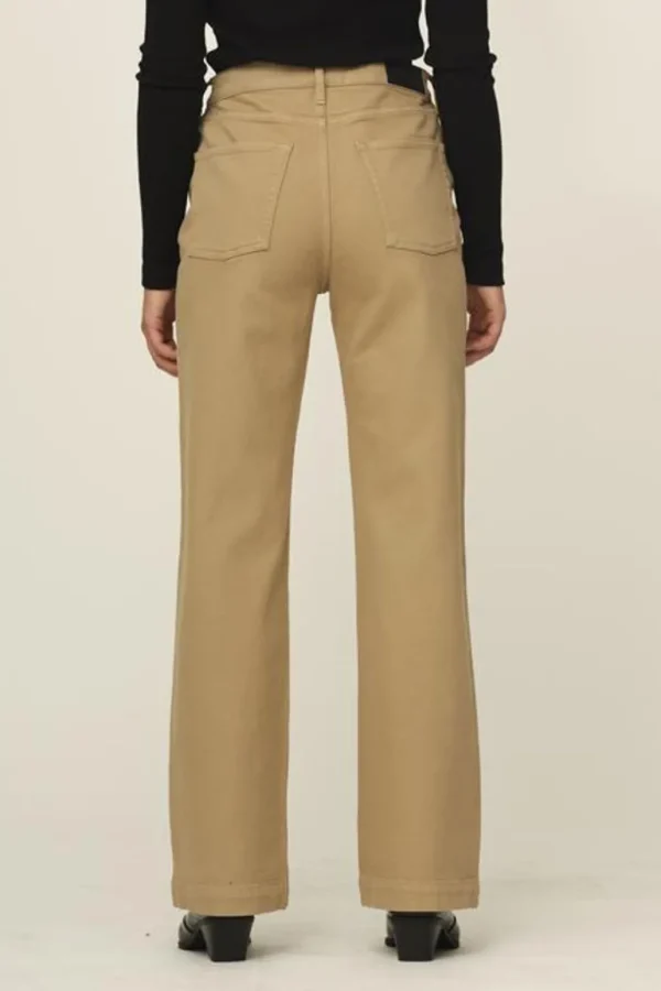 Outlet TOMORROW - Brown Straight Jeans - Khaki