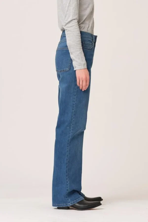 Discount TOMORROW - Brown Straight Jeans Prato - Denim Blue