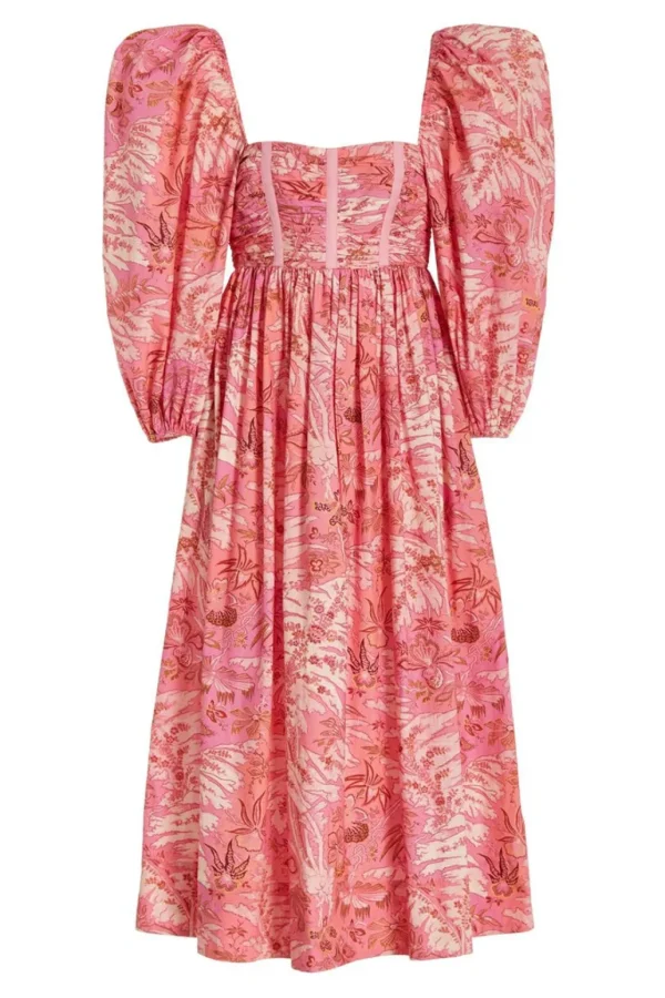 Online ULLA JOHNSON - Leilani Dress - Camellia