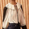 Outlet ULLA JOHNSON - Lenore Blouse - Moonflower