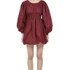 Store ULLA JOHNSON - Martine Dress - Bordeaux