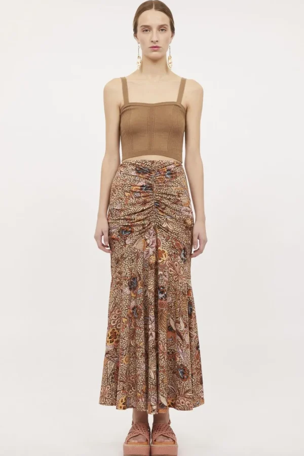 Cheap ULLA JOHNSON - Nadira Skirt - Wheat Flower