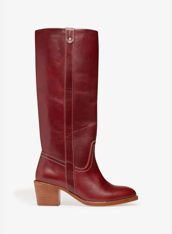 Hot VANESSA BRUNO - Bottes 60Mm Boot - Beetroot