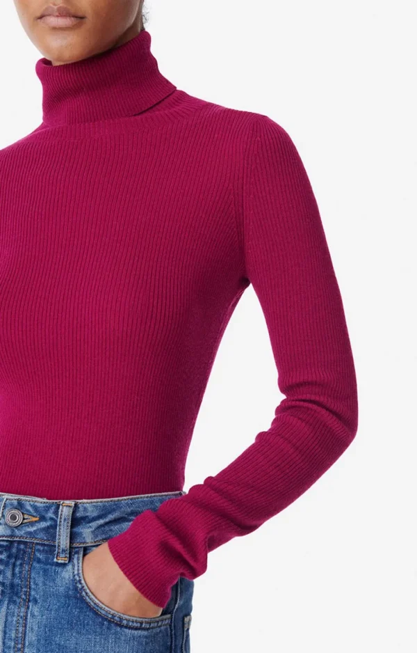 Shop VANESSA BRUNO - Brindille Turtleneck - Magenta