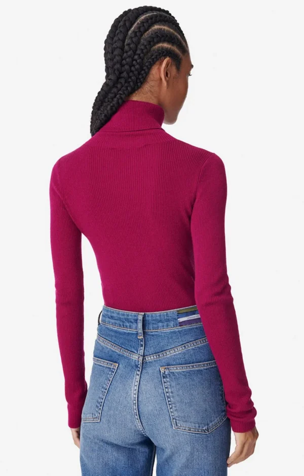 Shop VANESSA BRUNO - Brindille Turtleneck - Magenta