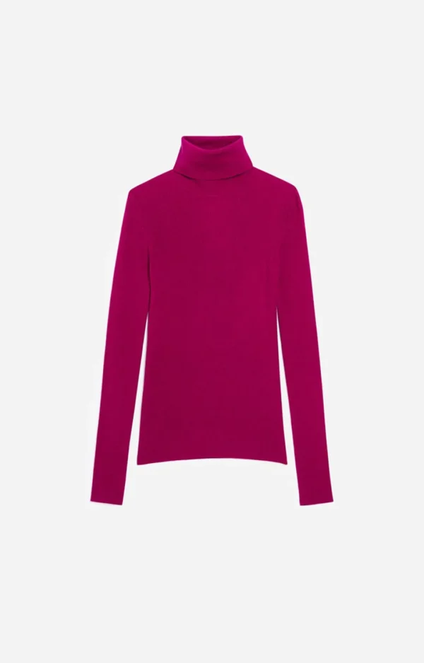 Shop VANESSA BRUNO - Brindille Turtleneck - Magenta