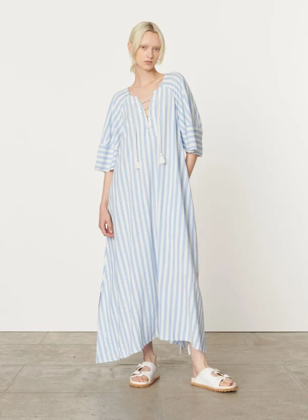 Discount VANESSA BRUNO - Brooklyn Dress - BleuBlanc