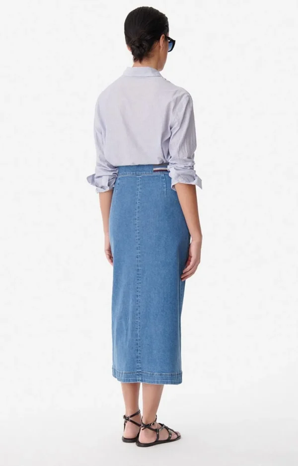 Store VANESSA BRUNO - Curtis Skirt - Indigo Clair