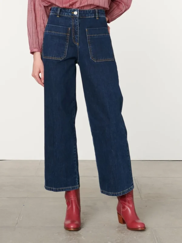 Cheap VANESSA BRUNO - Helias Straight Jeans - Indigo