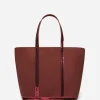 Fashion VANESSA BRUNO - Linen Cabas Tote L - Armagnac