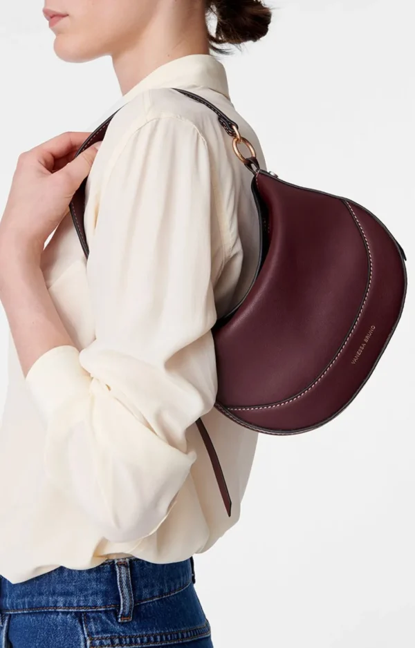 Shop VANESSA BRUNO - Mini Daily Bag - Bordeaux