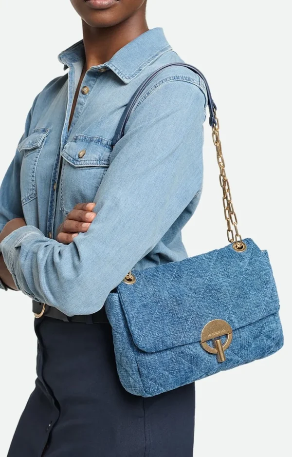 Store VANESSA BRUNO - Moon Bag Linen - Indigo