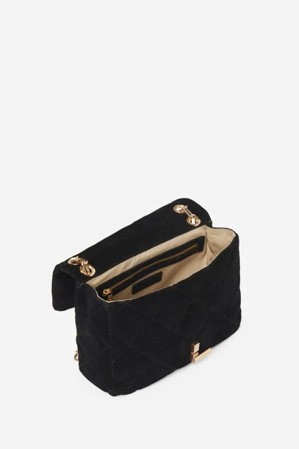 Clearance VANESSA BRUNO - Moon Bag Suede - Noir