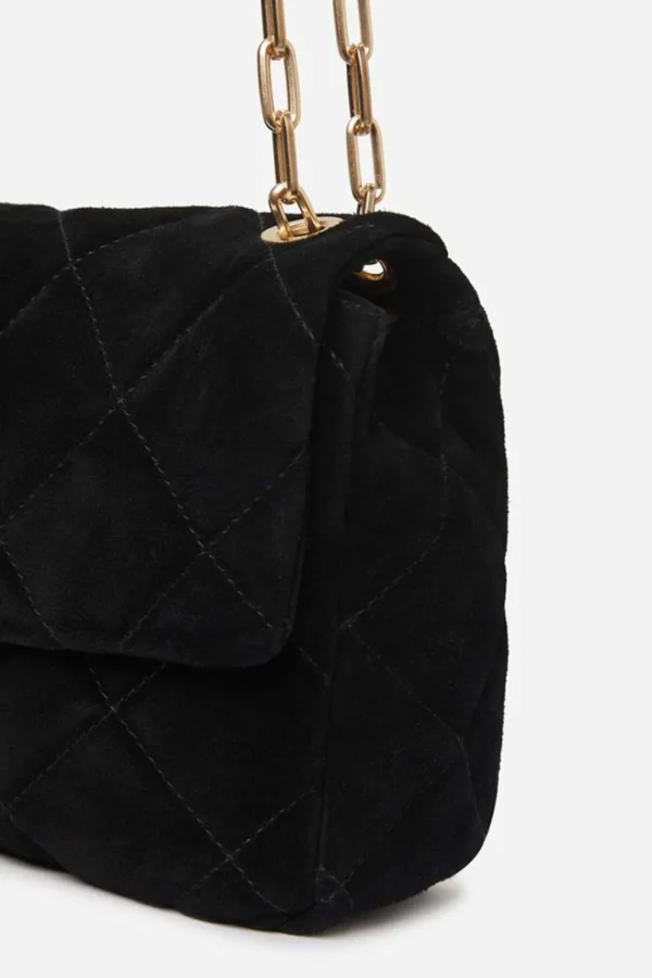 Clearance VANESSA BRUNO - Moon Bag Suede - Noir