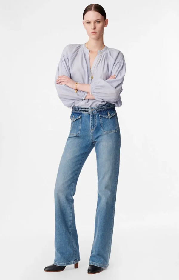 New VANESSA BRUNO - Nano Jeans Flare - Indigo Clair