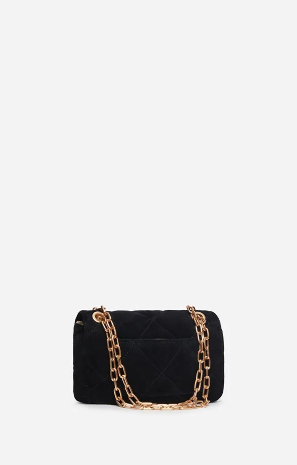 Fashion VANESSA BRUNO - Nano Moon Bag Suede - Noir