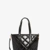 Shop VANESSA BRUNO - Quilted Leather Cabas Tote S - Noir