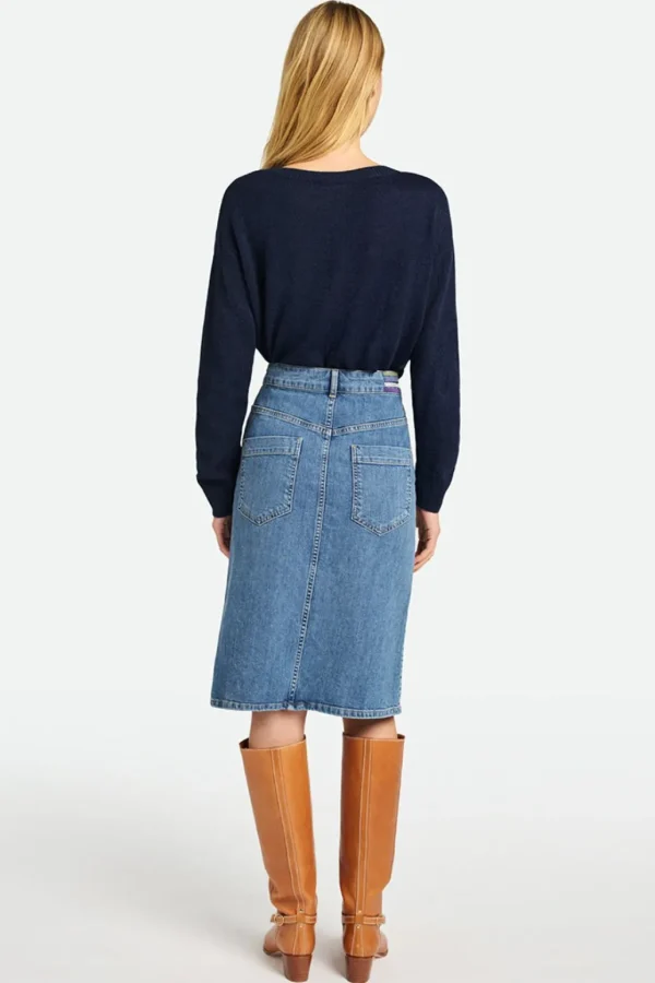 Outlet VANESSA BRUNO - Shana Skirt - Indigo Clair