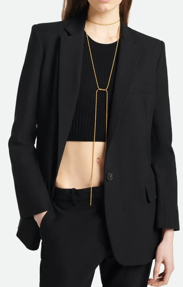 Best Sale VANESSA BRUNO - Tilia Linen Blazer - Black