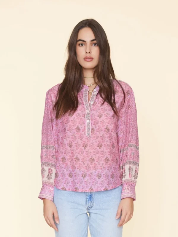 Shop XIRENA - Lettie Top - Pink Posey